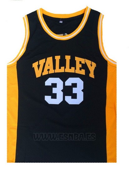 Camiseta Valley Larry Bird #33 Negro